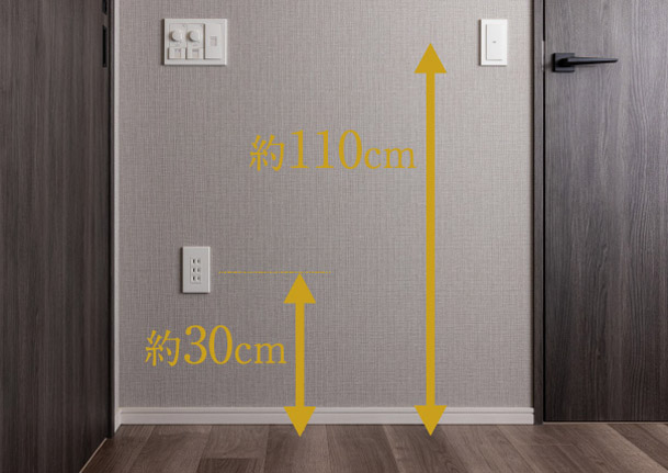 コンセント・スイッチ高さ