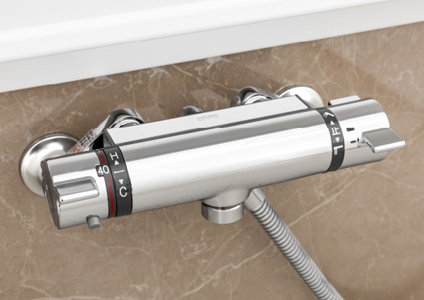 壁付サーモ水栓