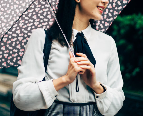 少しの雨なら気にならない。